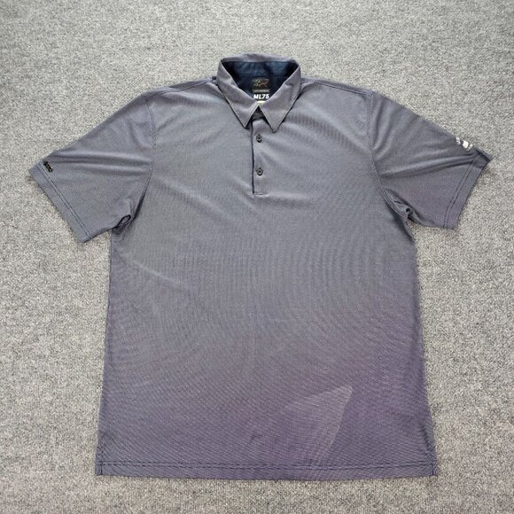 Greg Norman ML75 Polo Shirt Mens XL Gray Short Sleeve Great Hills Country Club‎ - Picture 1 of 8